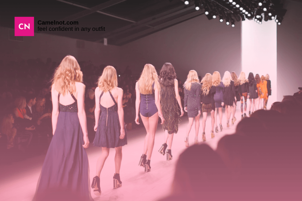 What do models wear to cover their camel toes?