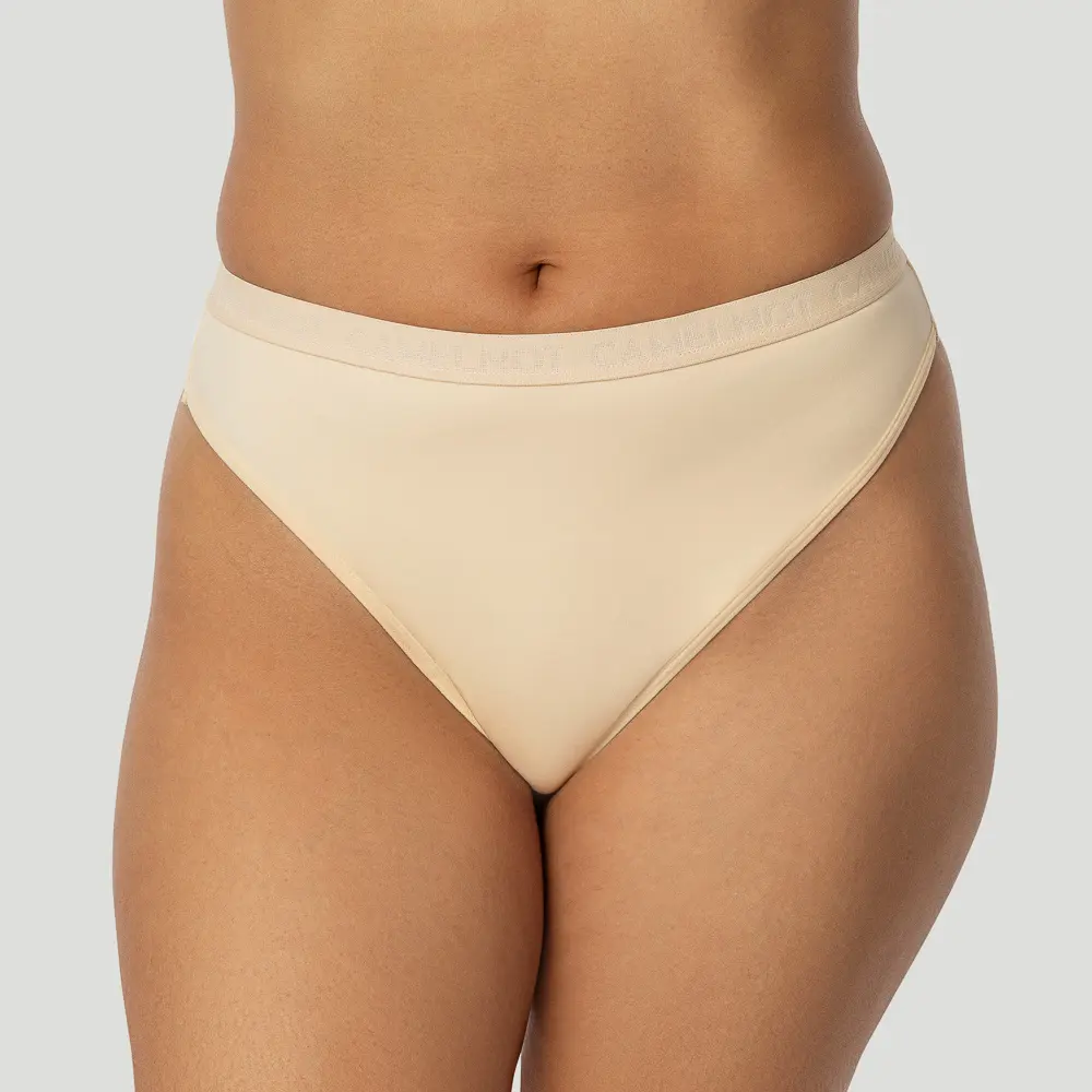 Camelnot Thong High Rise Front Beige