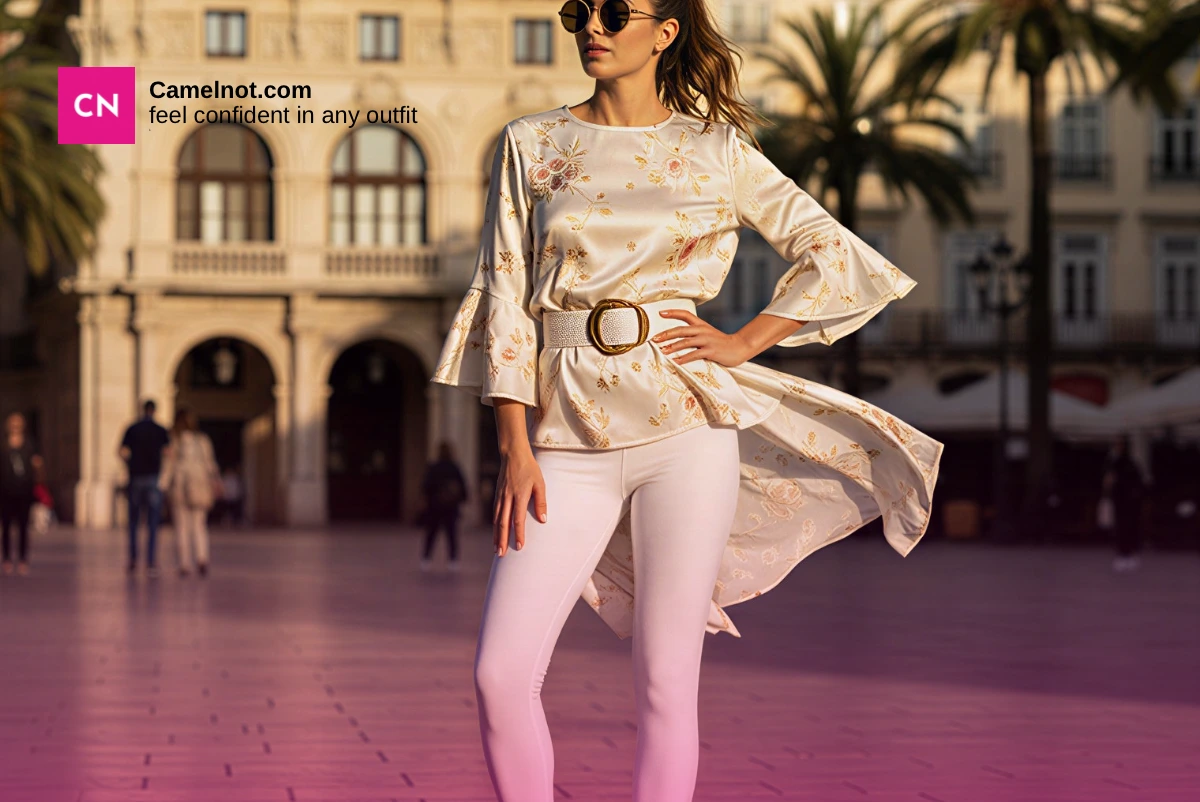 what to wear under white leggings