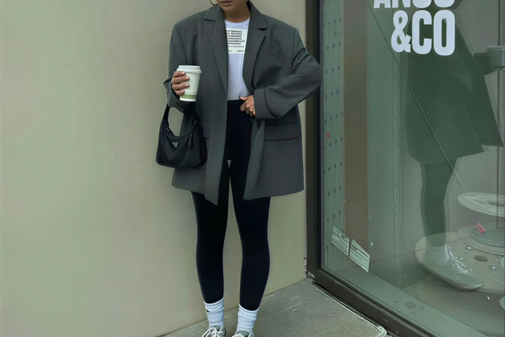 how to style leggings casually